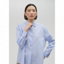 Blusas y Camisas Camisa LOLA CASADEMUNT Rayas con Logo en Strass