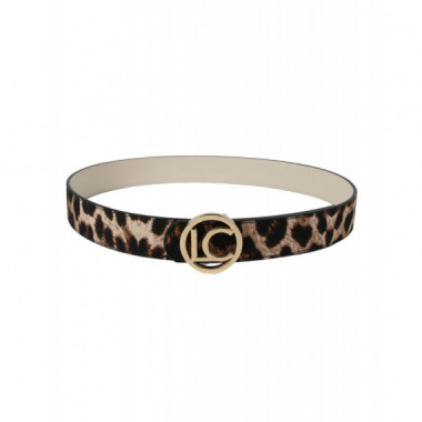 Cinturones Cinturón LOLA CASADEMUNT Reversible Animal Print