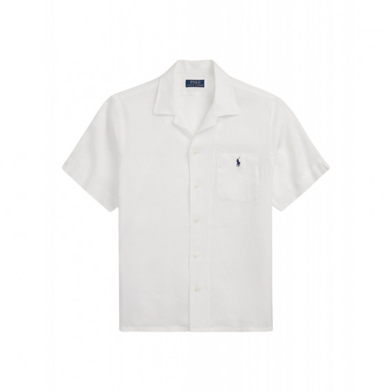 Camisas Camisa de Lino POLO RALPH LAUREN Classic Fit Blanco Cerámica
