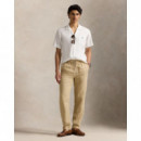 Camisas Camisa de Lino POLO RALPH LAUREN Classic Fit Blanco Cerámica