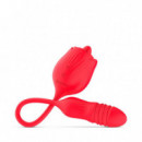 Teazers Rose Vibrator With Thrusting Dildo  EDC