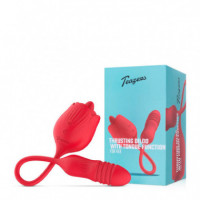 Teazers Rose Vibrator With Thrusting Dildo  EDC