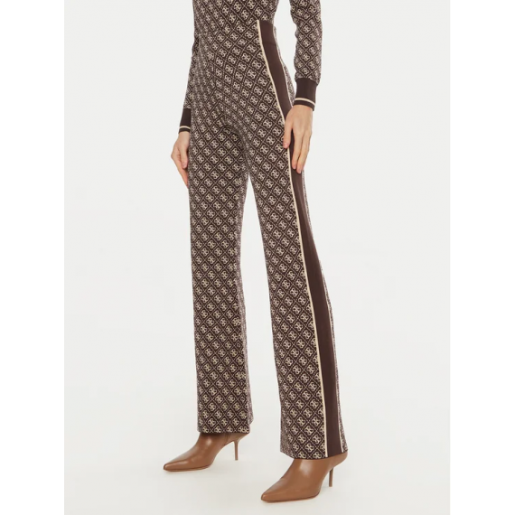 Pantalon GUESS Lise Marrón Estampado 4G