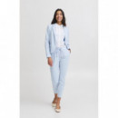 B-YOUNG Pantalones B.young Rizetta Cropped Cashmere Blue