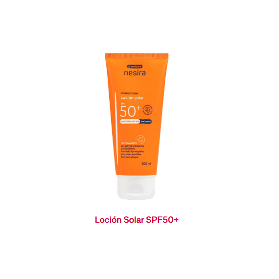 NESIRA Protector Solar 50+ Locion Corporal