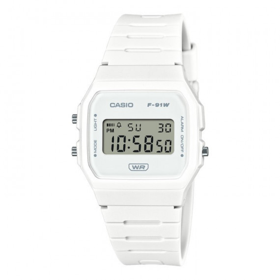 CASIO F-91WB-7A Reloj Digital Blanco – Diseño Clásico con Estilo Moderno