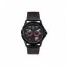 FILA 38-169-101 Reloj Leather Negro