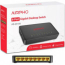 AIRPHO AR-GS108 Switch Gigabit de 8 Puertos 10MBPS 100MBPS 1000MBPS