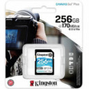 Memoria Sdxc 256GB Class 10 Kinstong 170 Mb/s Uhs-i U3  KINGSTON