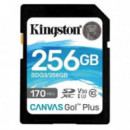 Memoria Sdxc 256GB Class 10 Kinstong 170 Mb/s Uhs-i U3  KINGSTON