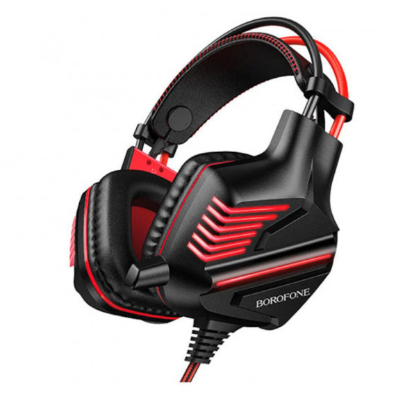 BOROFONE BO101 Auricular Racing Gaming 3.5MM y USB Rojo BOROFONE BO101 Auricular Racing Gaming 3.5MM y USB Rojo