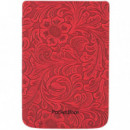 POCKETBOOK Funda Floral Red (HPUC-632-R-F)