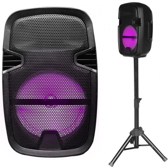 BLAUPUNKT BLP3975 Altavoz Bt para Fiesta 8" con Led Negro