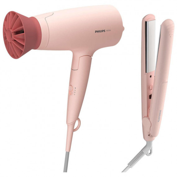 PHILIPS BHP398/00 Kit Secador 1600W y Plancha Serie 3000