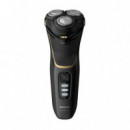 PHILIPS Afeitadora S3333/58 Wet & Dry Pack con Trimmer 6-1