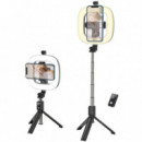 HOCO LV03 Plus Soporte con Luz para Móviles con Mando Bt