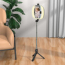 HOCO LV03 Plus Soporte con Luz para Móviles con Mando Bt