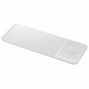 Cargador Inalámbrico 9W SAMSUNG Trio Pad (EP-P6300TWEGEU) Blanco