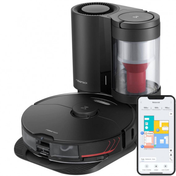 ROBOROCK S7 Max V Plus Robot Aspirador con Estación Negro