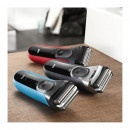 BRAUN Afeitadora Series 3 3030VS Negra/rojo + Naricero