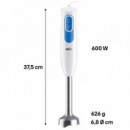 BRAUN MQ20001M Batidora de Brazo Inox 600W