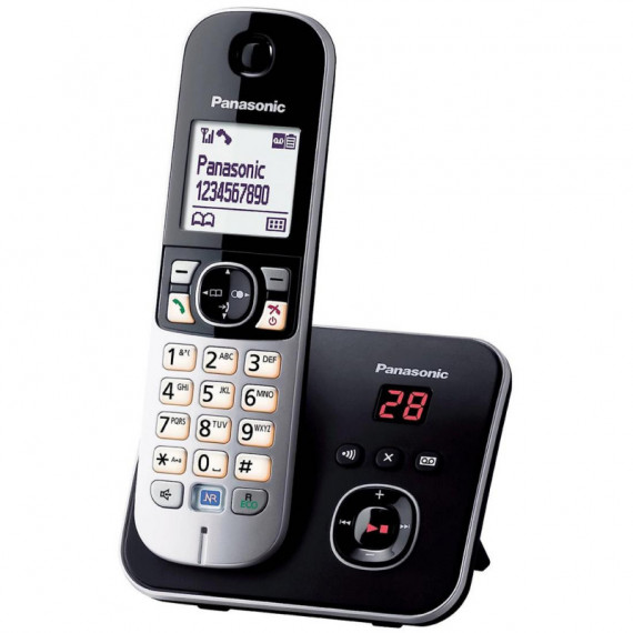 PANASONIC KX-TG6861SPB Teléfono Dect con Contestador Negro