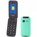 PANASONIC KX-TU400 Móvil para Mayores con Botón Sos Turquesa