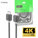 Cable Hdtv 2.0 4K 3 M HOCO US08  Negro