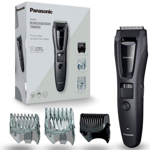 PANASONIC ER-GB62-H503 Barbero 3 Peines Negro
