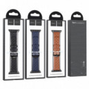 HOCO Iwatch WA18 Elegant Series Leather Strap (38/40/41MM) Marrón