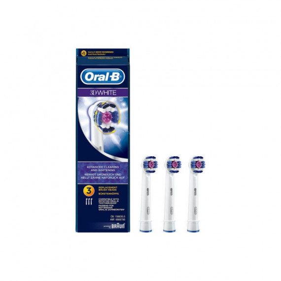 BRAUN Oral  EB18PRB-4 Cabezales de Recambio 3D White