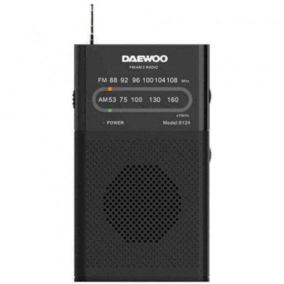 DAEWOO DW1027 Radio Portátil Am/fm con Altavoz Integrado Negro