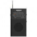 DAEWOO DW1027 Radio Portátil Am/fm con Altavoz Integrado Negro