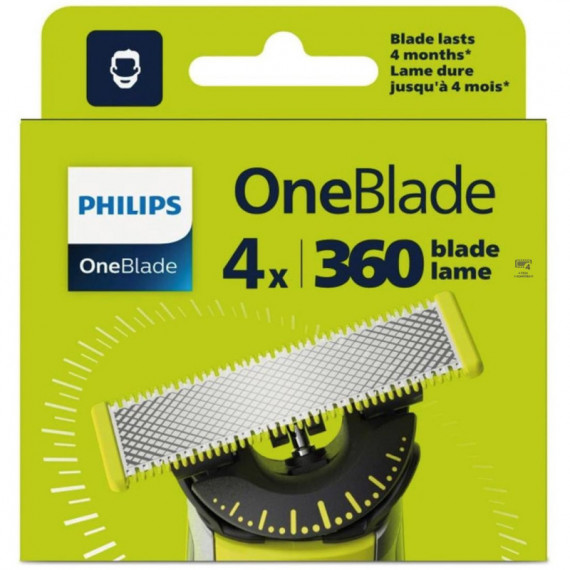 PHILIPS QP440/50 Recambio para Oneblade 360 Pack de 4