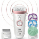 BRAUN Silk-épil 9 9/990 Skinspa Depiladora Mujera Incluye 13 Accesorios