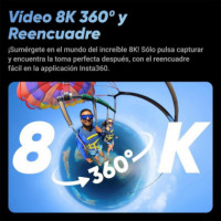 INSTA 360 X4 Cámara de Acción 360º 8K