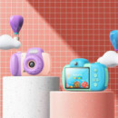 HOCO DV201 Cámara Digital Infantil con Pantalla y Doble Lente Rosa