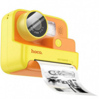 HOCO DV200 Cámara Digital Infantil con Patalla E Impresora Térmica Amarilla