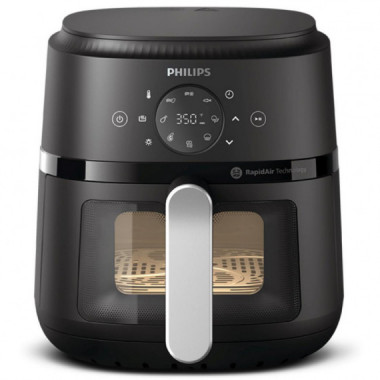 PHILIPS NA221/00 Freidora de Aire sin Aceite 4.2 Litros 1.500W Plata
