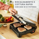 MOULINEX GI272D10 Grill y Sandwichera 2.000W Antiadherente
