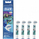 BRAUN Oral EB10-4 Pixar Cabezales de Recambio Infatiles