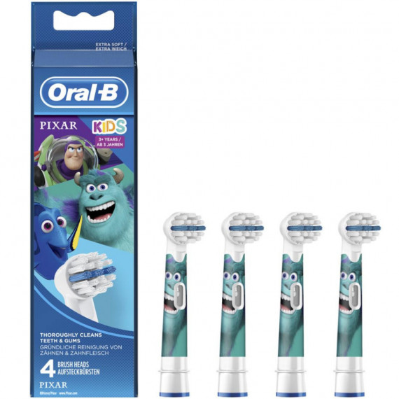 BRAUN Oral EB10-4 Pixar Cabezales de Recambio Infatiles