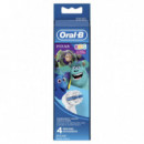 BRAUN Oral EB10-4 Pixar Cabezales de Recambio Infatiles