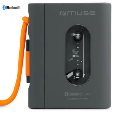 MUSE M132WM Walkman con Salida BLUETOOTH y Recargable por Usb-c