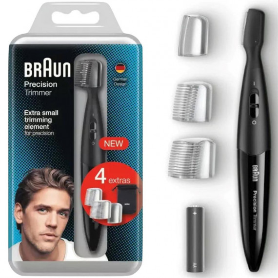 BRAUN PT1000/BK Recortadora Facial de Precisión