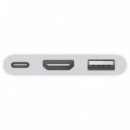 Apple Adaptador Multipuerto de Usb-c a Av Digital (MW5M3ZM/A)  APPLE
