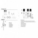 HIFUTURE WM100 Pack de 2 Micrófonos Inalámbricos 2.4G Recargables