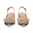 sin Talon Print Multi Nude  RAS