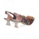 sin Talon Print Multi Nude  RAS