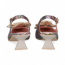 sin Talon Print Multi Nude  RAS